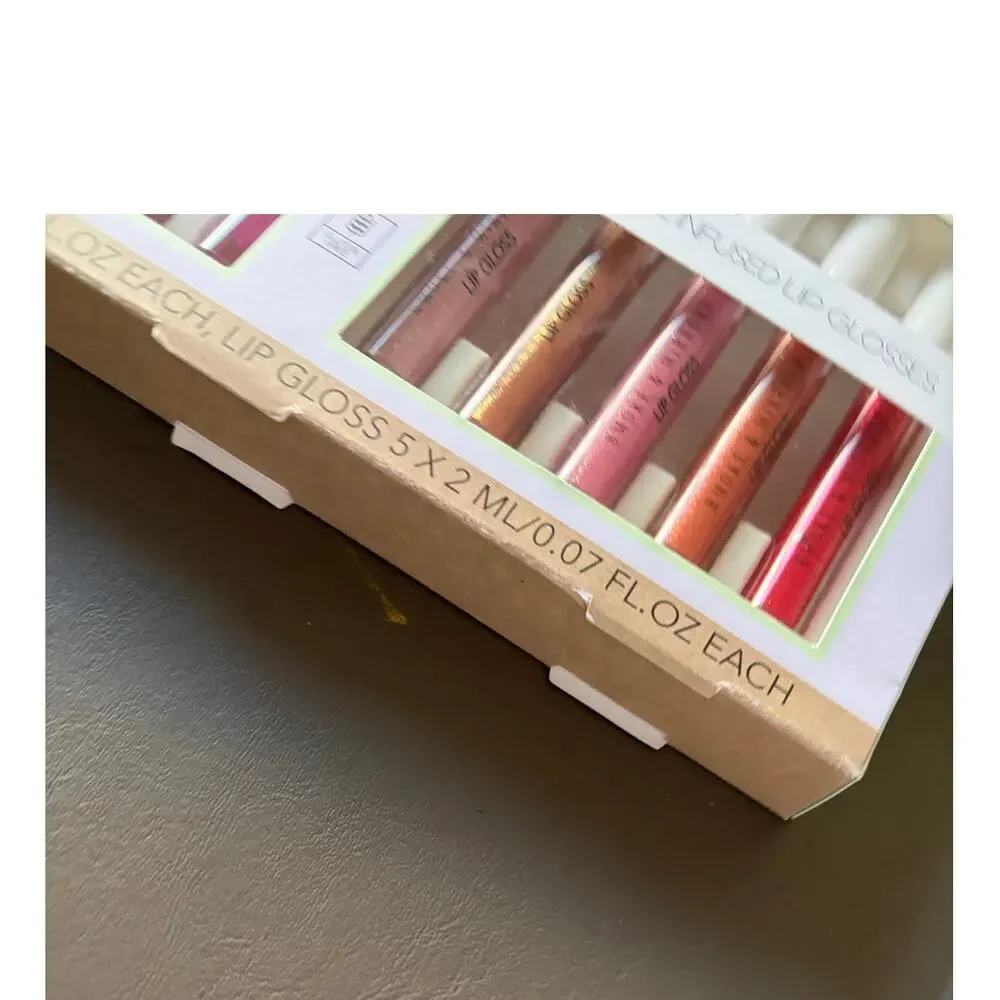 Smoke & Mirrors 10 PC Hydrating Lip Vault Coconut Oil Infused Lip Oils & Glosses